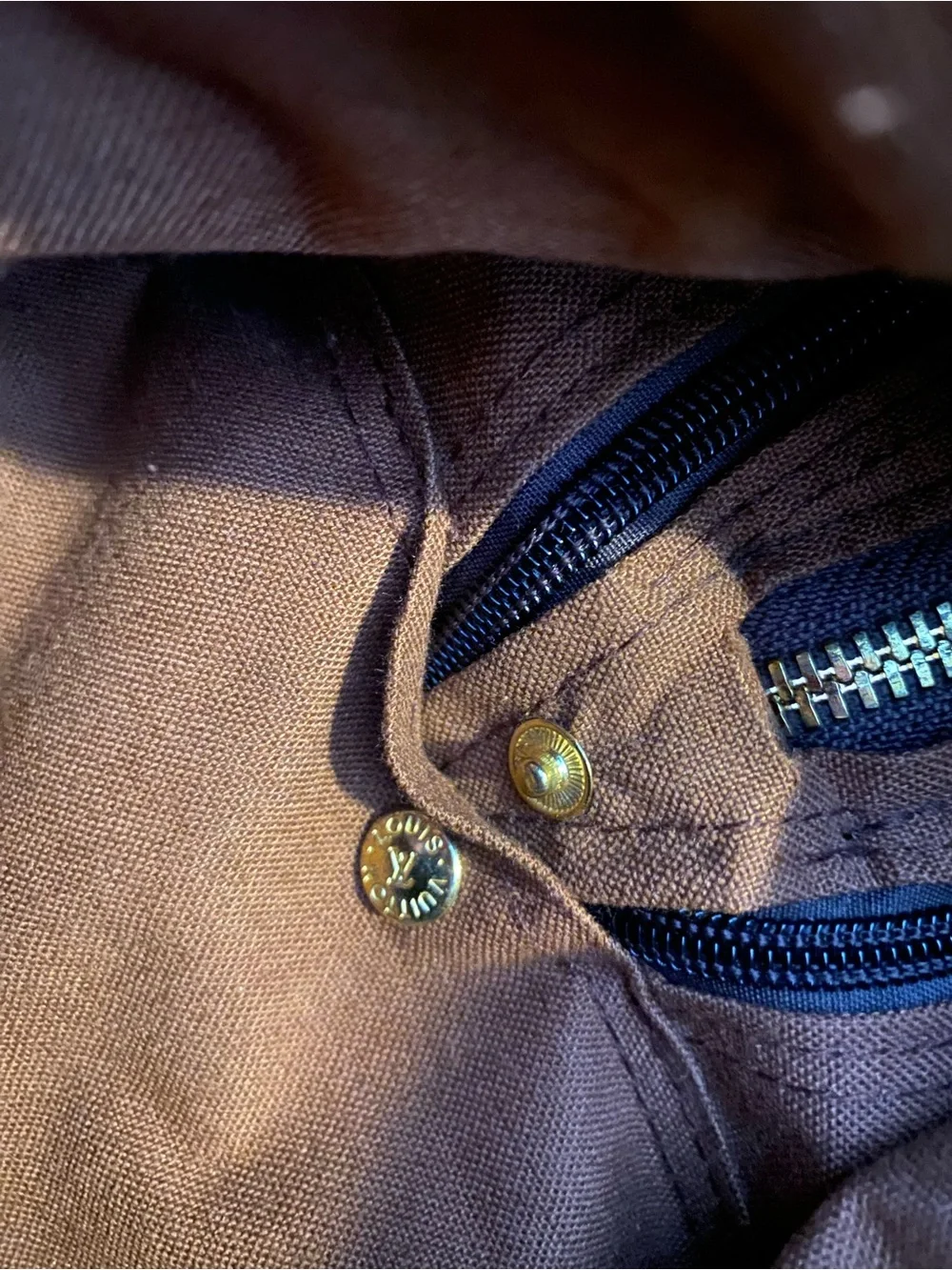 Louis Vuitton Monogram Canvas rolling Travel Bag with Natural Vachetta Trim